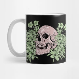 Floral dead skull Mug